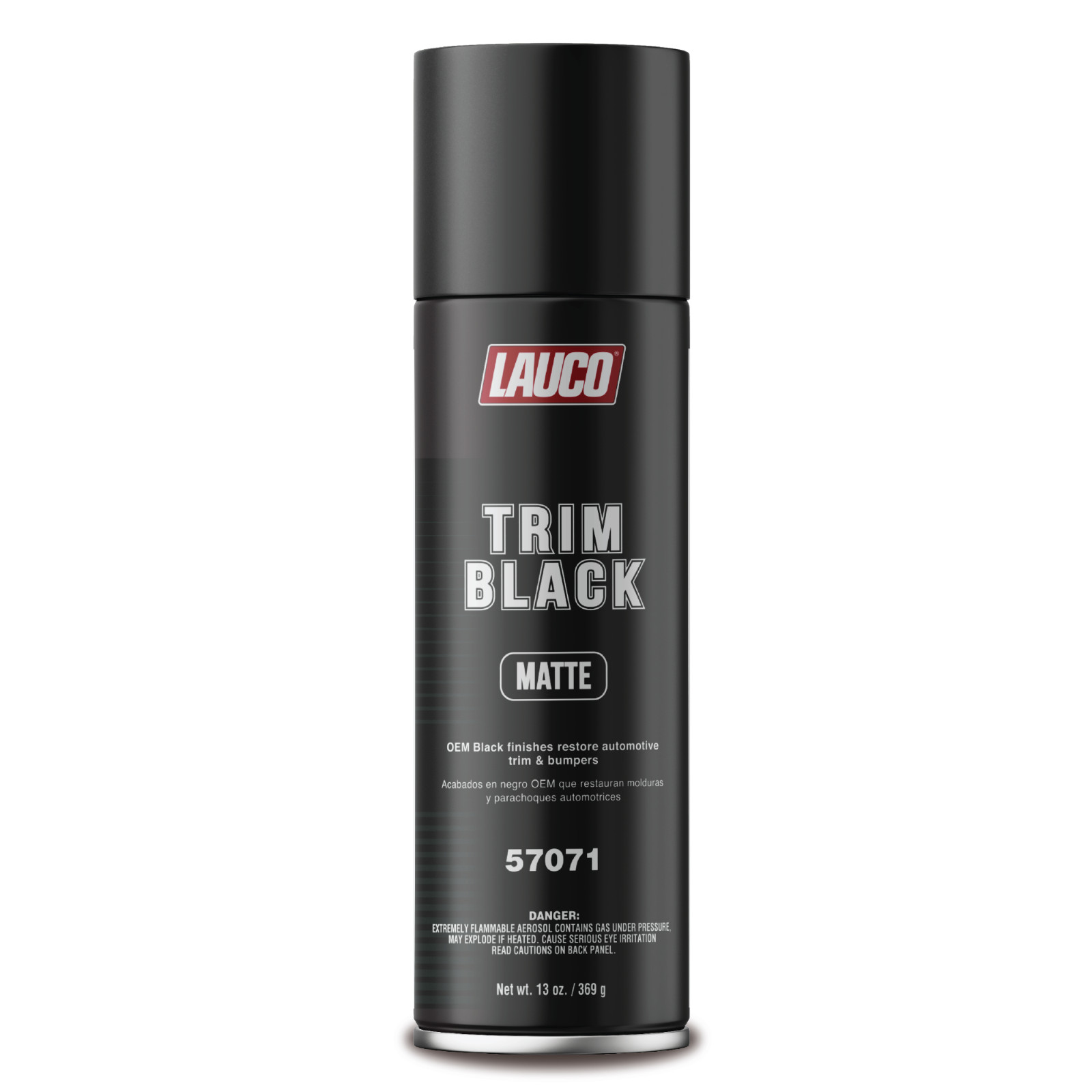 LAUCO Trim Black Matte 13 oz. Automotive Spray Paint Can Matte Finish - 57071