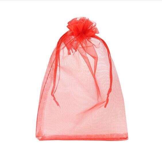 100pcs Drawstring Bags Multicolor Wedding Favor Bag Organza Gift Bag Pouch 4"x5"