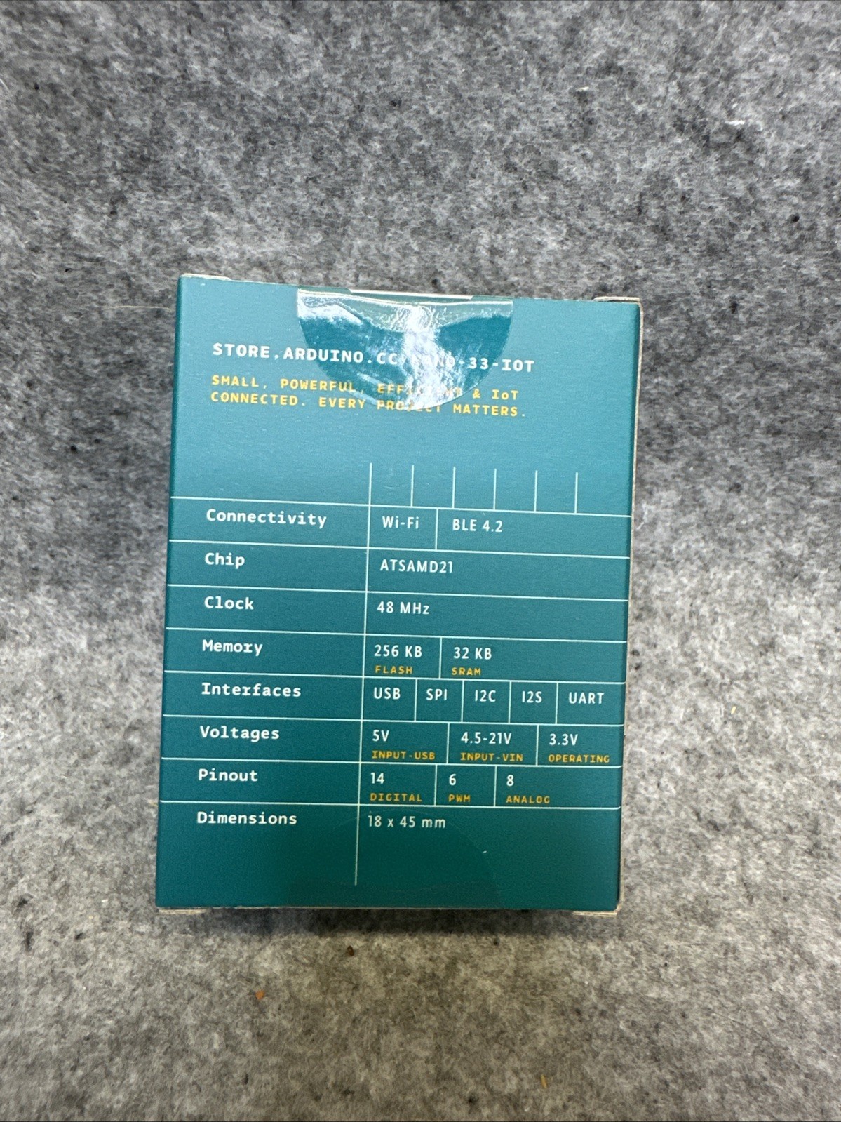 Arduino Nano 33 Board - Microcontroller Board ABX00027