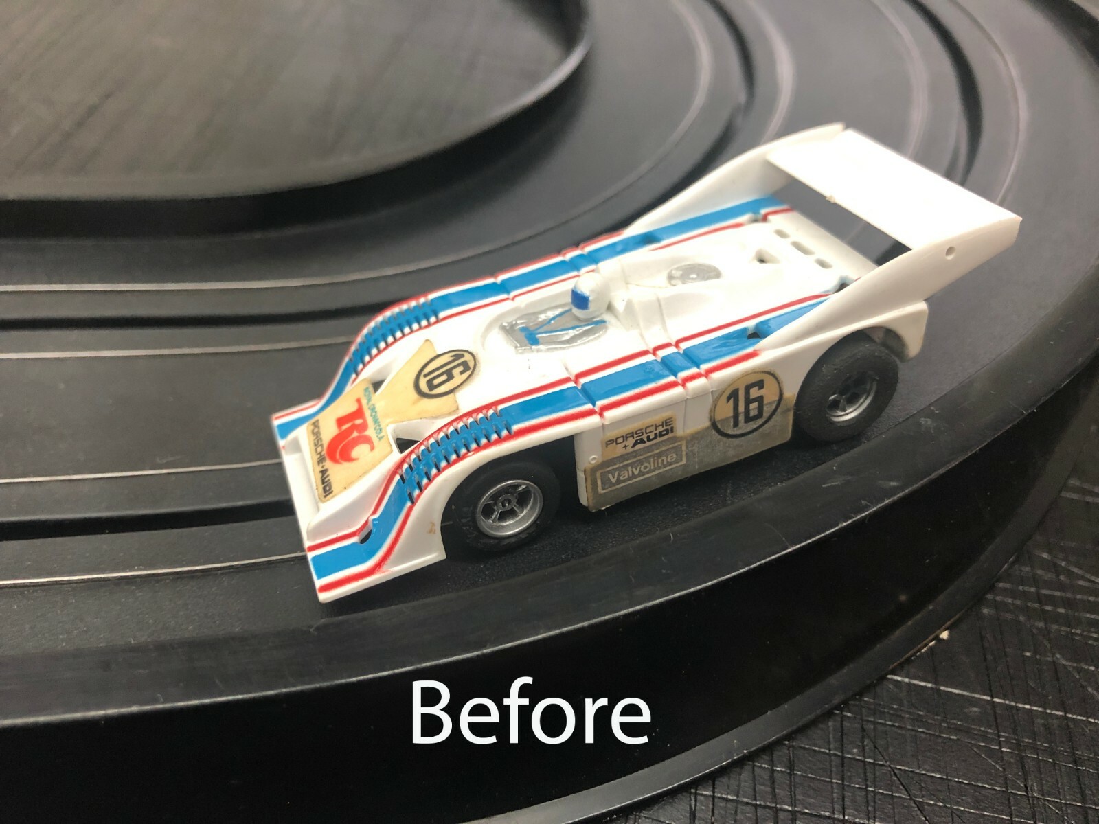 Aurora AFX RC Cola #16 Thermal Print Decals with better chrome than original