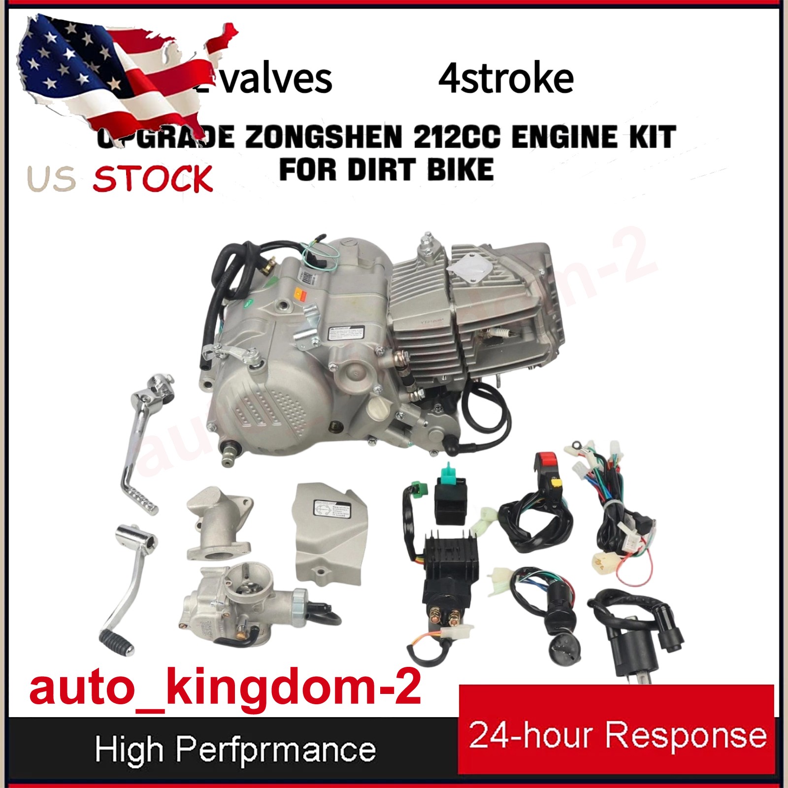 Engine for Zongshen 212CC,ZS 212CC Better Than Daytona 190CC Engine W/ free kit