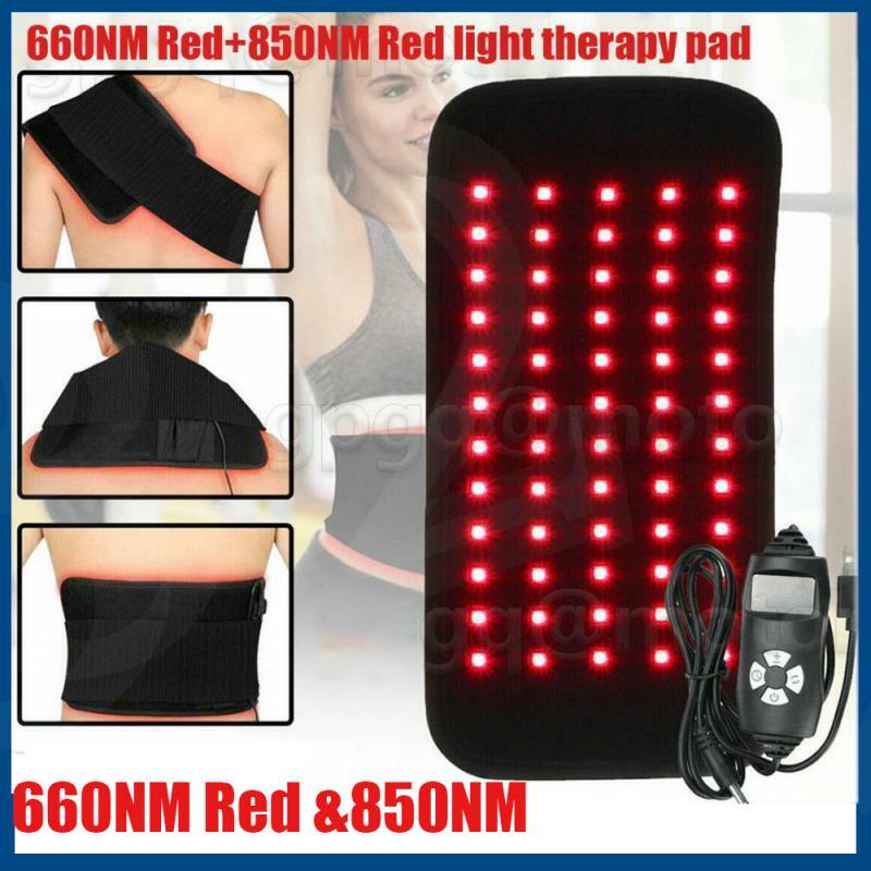 30W 660nm 850nm Near Infrared Red Light Therapy Waist Wrap Pad Belt Pain Relief