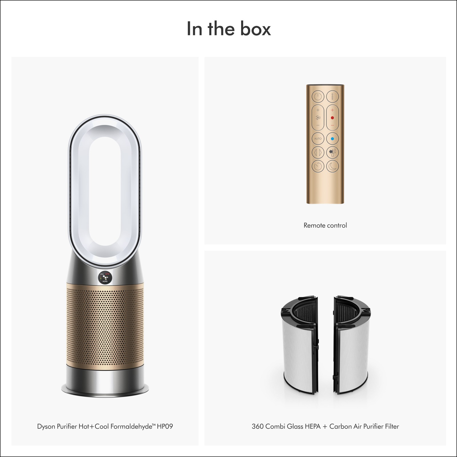 Dyson Purifier Hot+Cool Formaldehyde™ HP09 | White/Gold | Refurbished