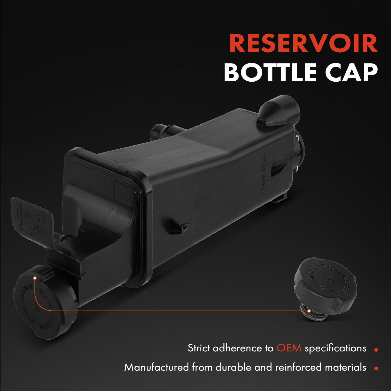 Overflow Coolant Reservoir Expansion tank with Sensor & Cap for BMW E46 E83 E53