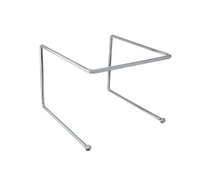 Metal Pizza Pan Riser Stand Tabletop Food Platter Tray Display Rack 9 x 8 x 7