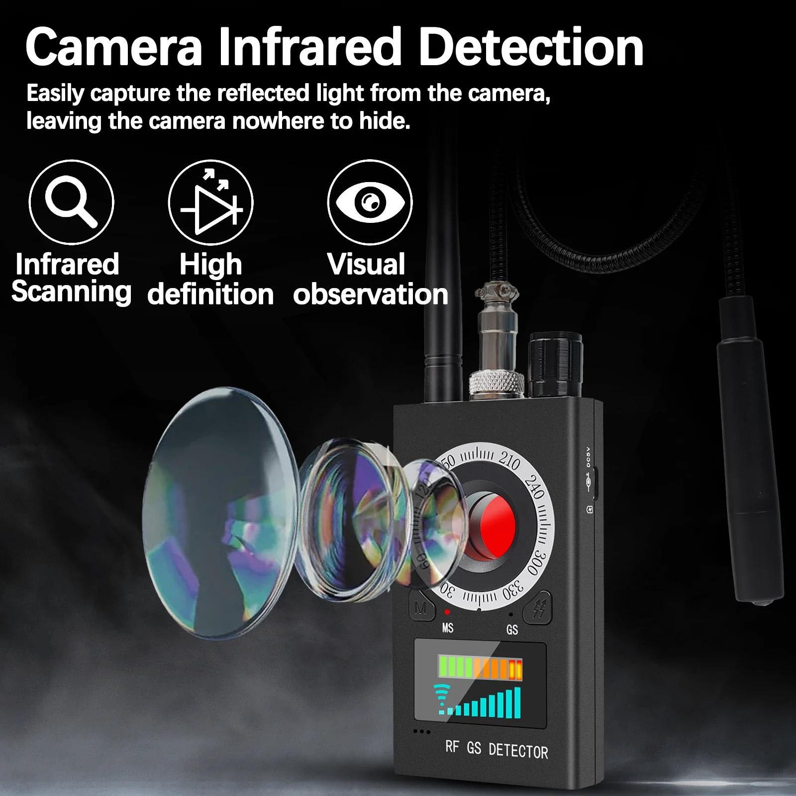 Anti-Spy Camera Wireless RF Detector GSM Bug GPS Tracker Finder Scanner Device