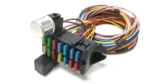 14 Circuit Universal Wire Harness 14 Fuse 12v Street Hot Rat Muscle Rod Wiring