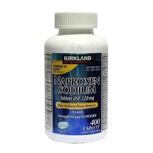 Kirkland Sig. Naproxen Sodium 220mg Pain & Fever Reducer 400ct ~COMPARE TO ALEVE