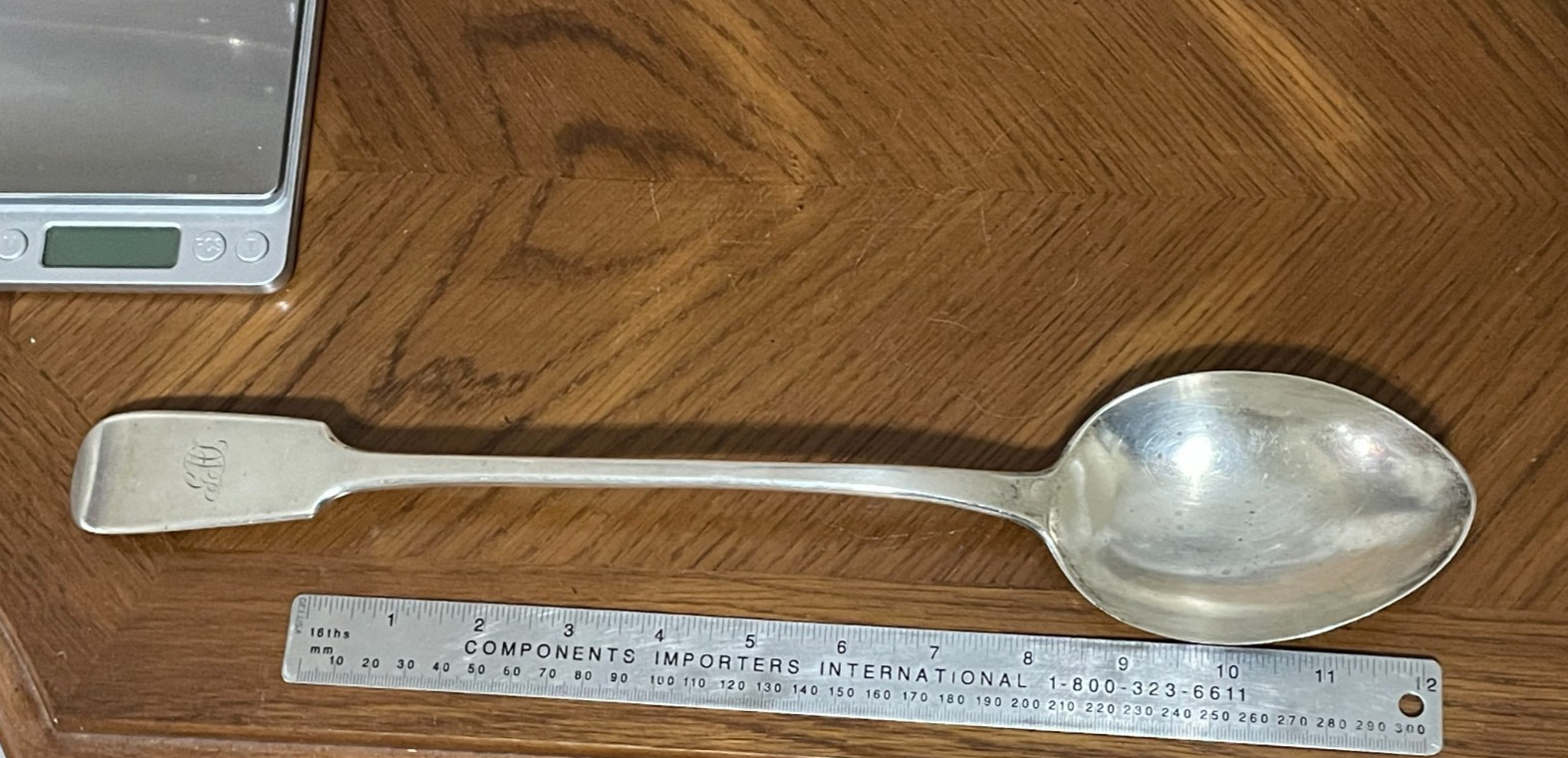 1836 William Eaton Sterling Stuffing Spoon - 263 g  Huge