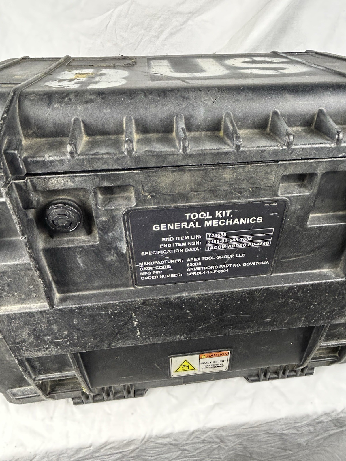 ARMSTRONG MILITARY TOOL KIT SET GENERAL MECHANICS GMTK PELICAN CASE