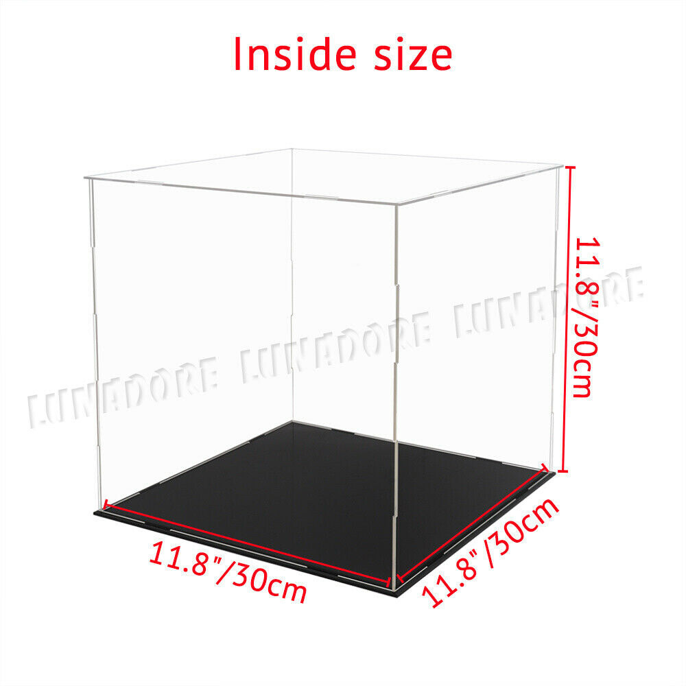 Large Acrylic Display Case Box Collectibles Diecast 1/18 Dustproof Self-Install