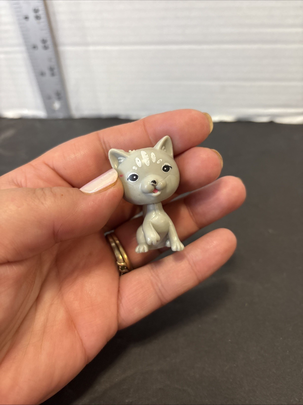 Vintage Gray Cat 1.5 In Jaru 179093 Replacement Vigure Plastic