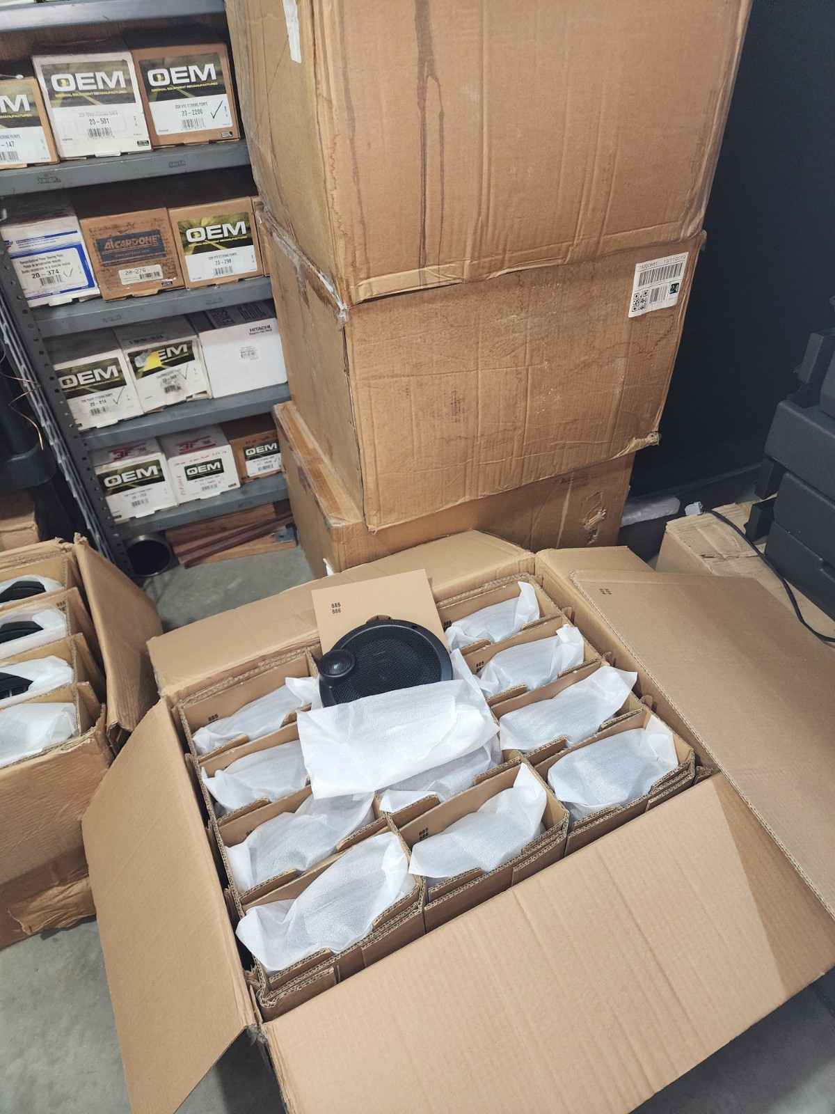 2 x OEM Harley-Davidson 6.5" Boom Audio Stage 2 Speakers For Touring Bikes