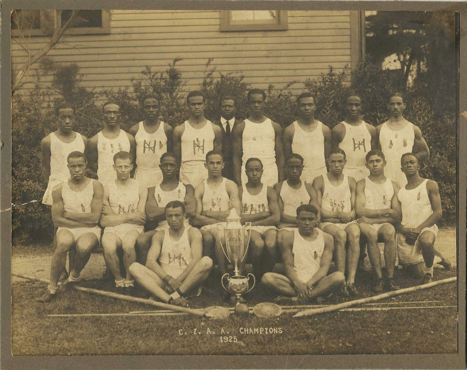 Antique 1925 Hampton Institute Sports Photo~African American C.I.A.A. Champions