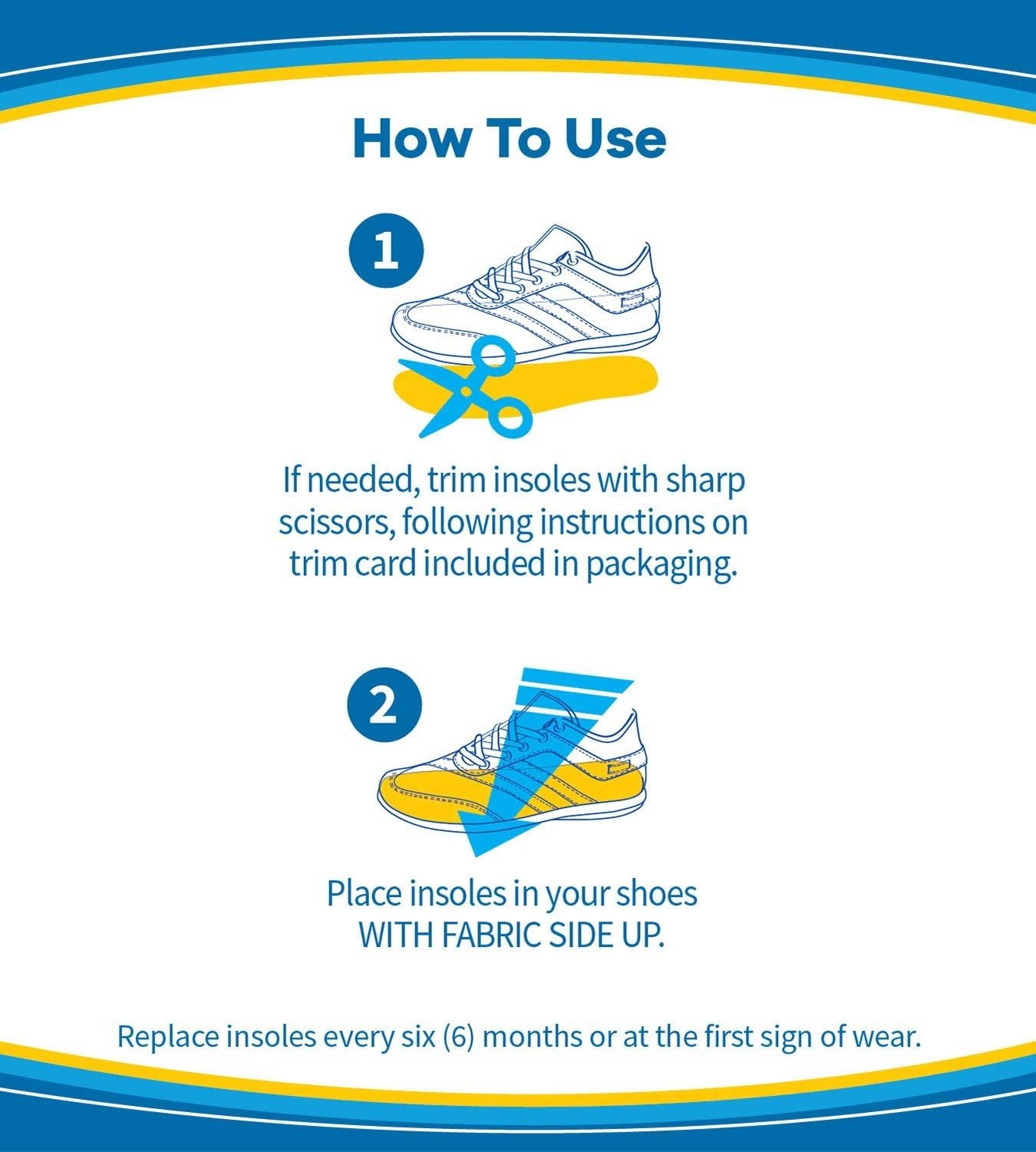Dr. Scholl’s Comfort Double Air-Pillo Insoles, Men’s Size 7-13, Women’s Size...