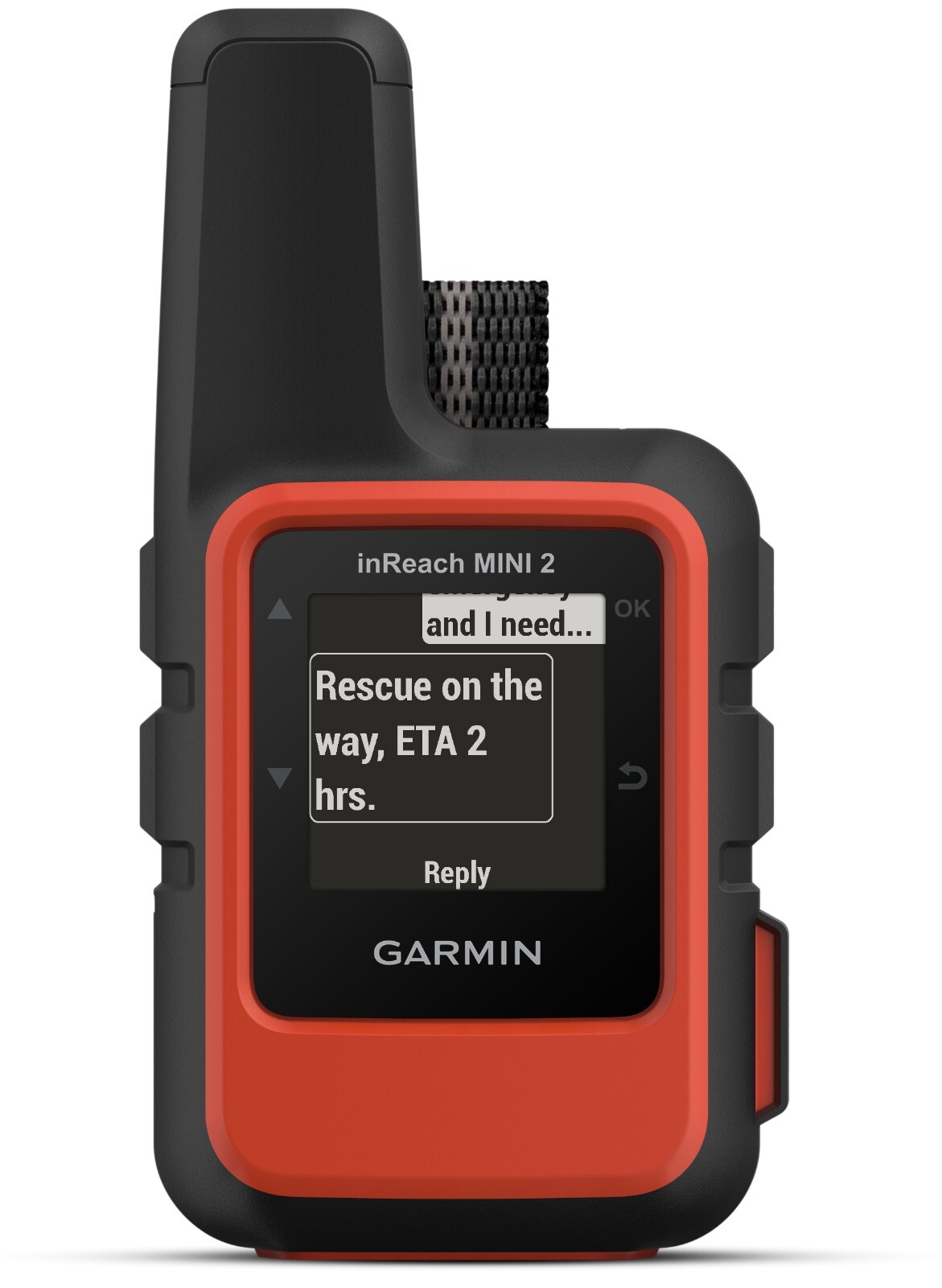 Garmin inReach Mini 2 GPS Satellite Communicator, Flame Red, 2 Day Shipping