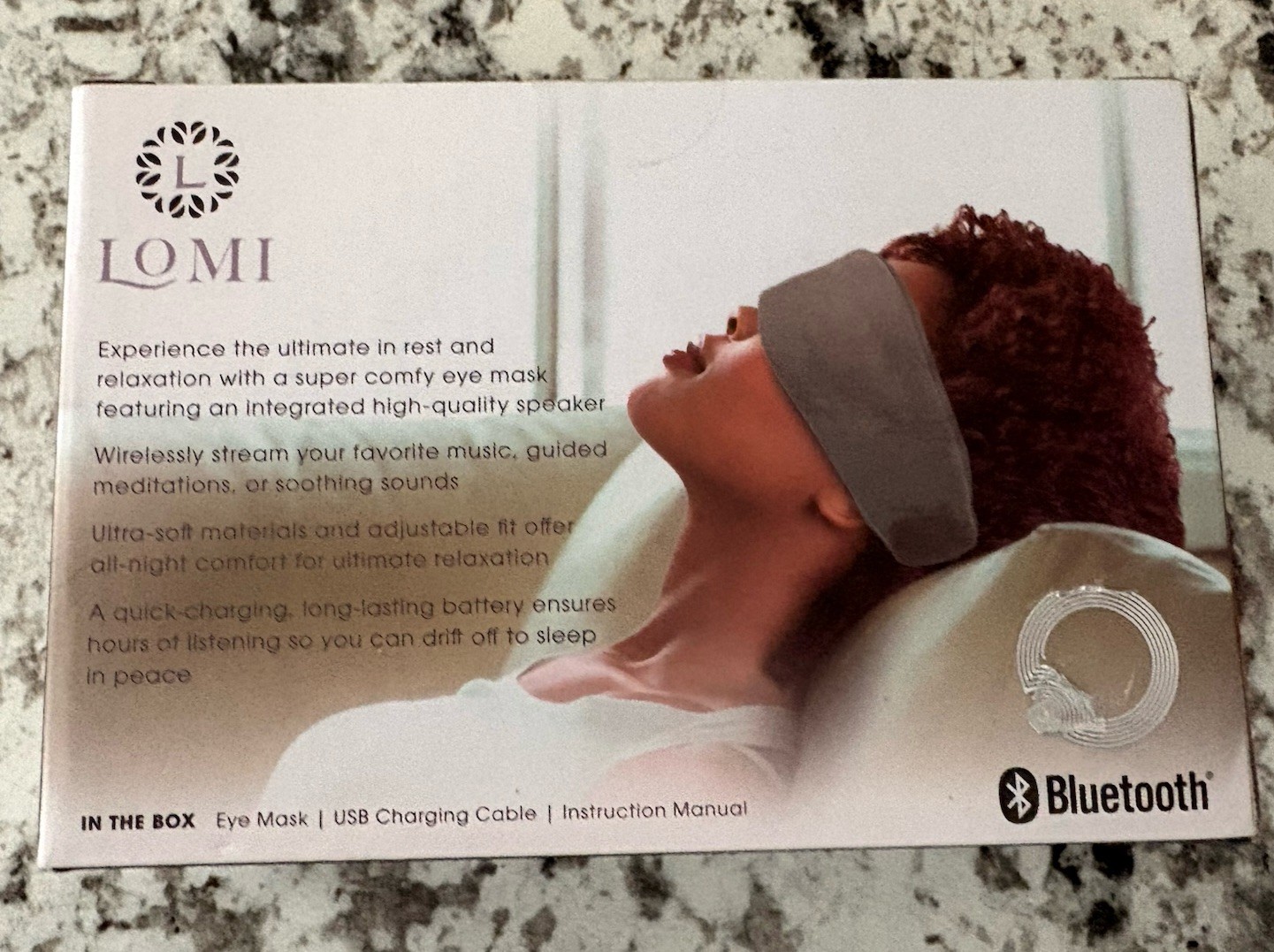 NEW [Factory Sealed] - Lomi Relaxation Wireless Eye Mask W/Built-in Speaker
