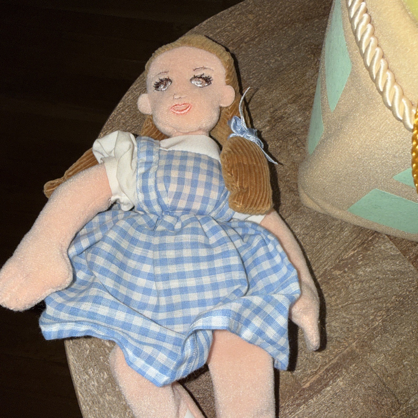 Vtg Wizard of Oz Plush Hanging Hot Air Balloon State Fair Warner Bros Wizard