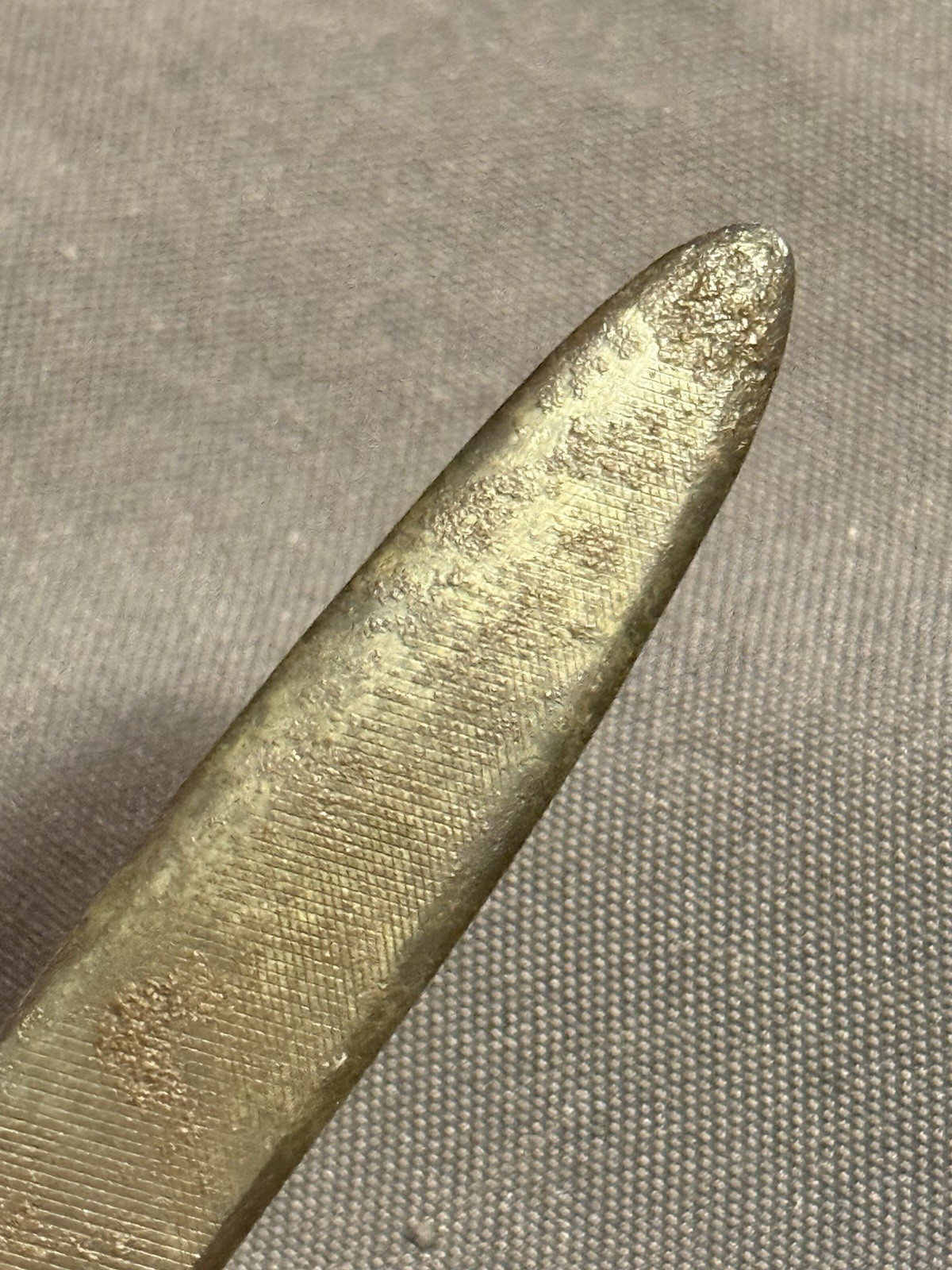 Antique Folk Art Rat Tail File Forged Knife Shank yankee ingenuity