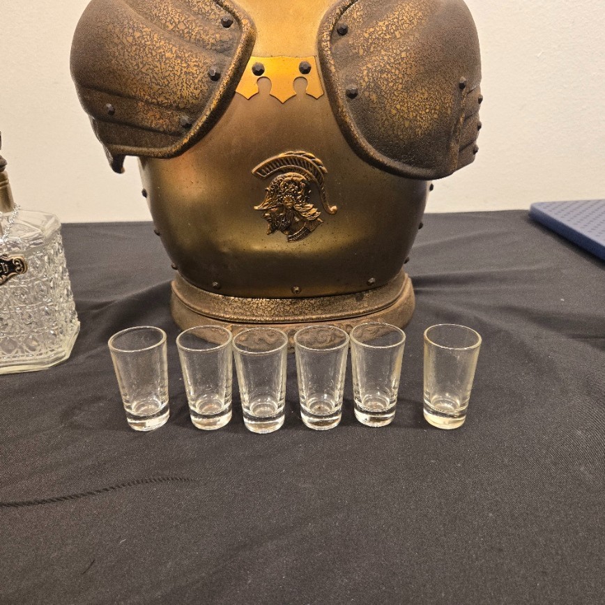 Mid Century Vintage Hidden Knight's Armor Bar