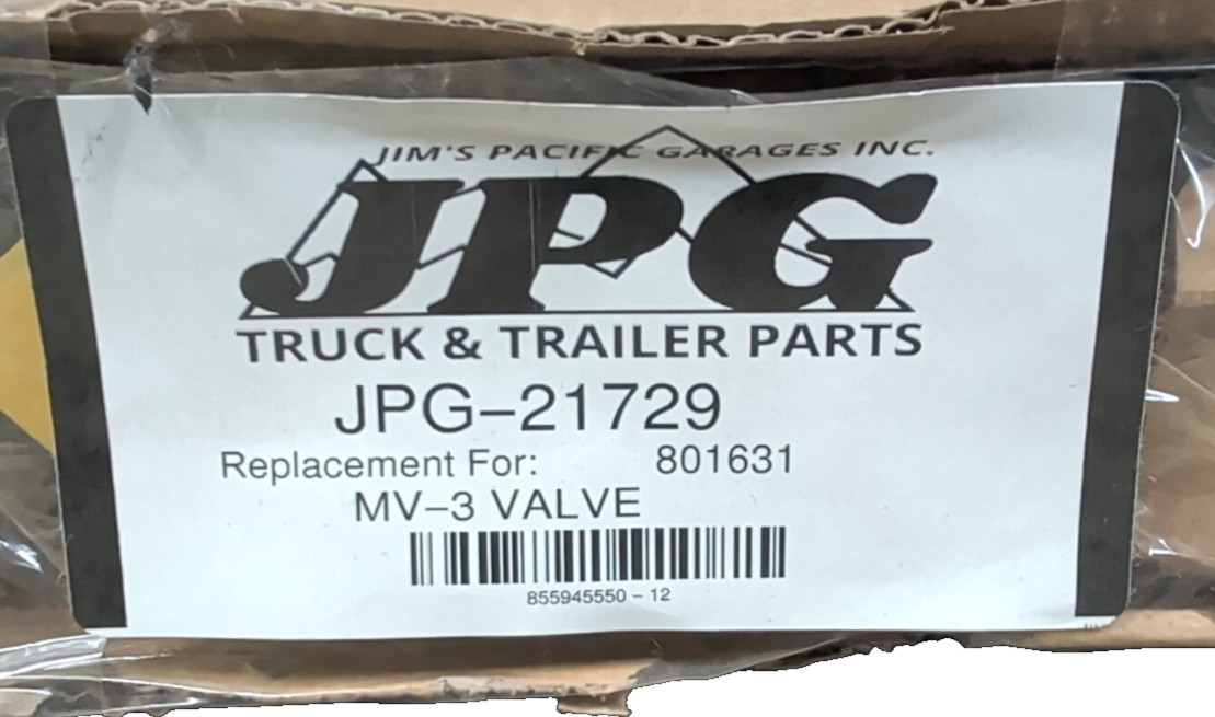 JPG-21729 MV-3 Dash Control Valve with Knob