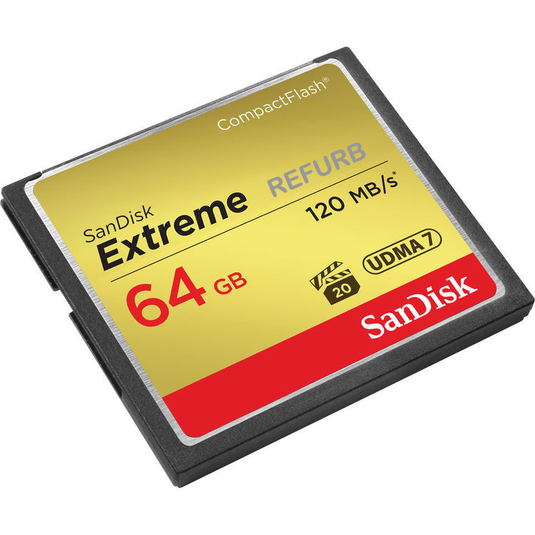 SanDisk CF Extreme 64GB 120MB/s CompactFlash Memory Card SDCFXS-64G 64 GB