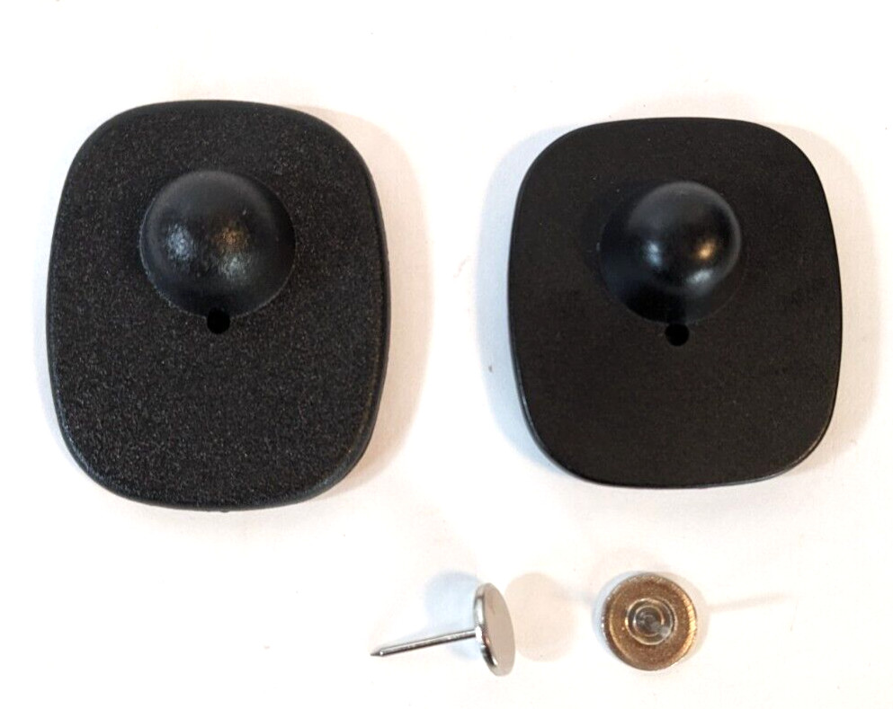 Checkpoint Security Hard Tag W/Pins Anti Theft Retail Clothing Sensor Black 100