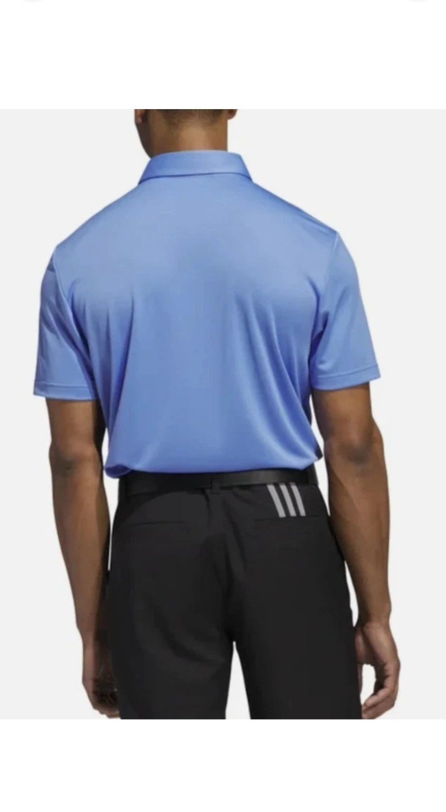 Adidas Men’s Golf Polo Shirt Size L Large Blue Moisture Wicking