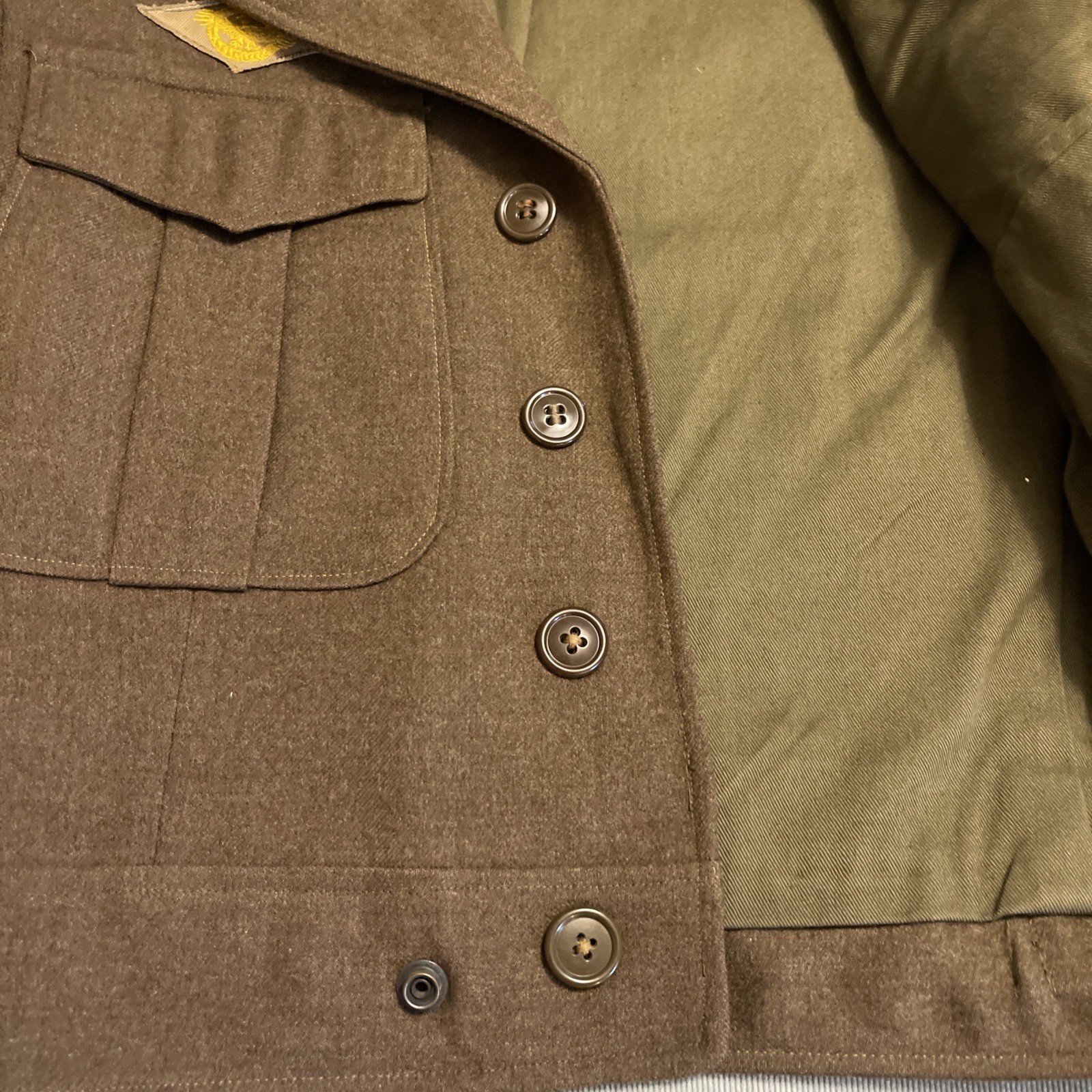 WWII US ARMY Original 11th Airborne Division – IKE JACKET, PANTS Set Size 36 R