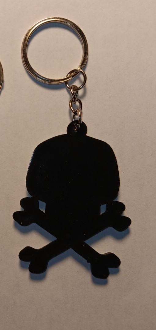 KEYCHAIN - Captain Harlock - Space Pirate, punk records, misfits, danzig, comic