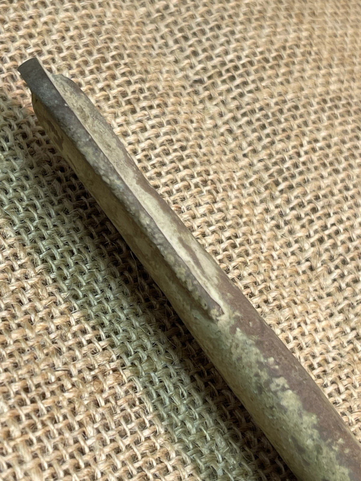 Dug Civil War Brass Foot Officers Or Staff Officers Sword Drag Heavily Used Worn