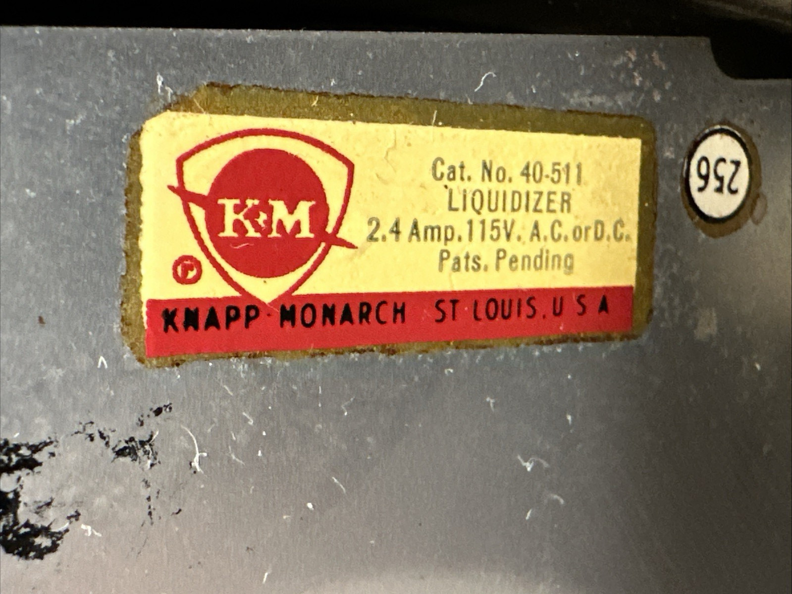 Vintage Knapp Monarch Liquidizer Antique Blender Green/silver Antique KM glass