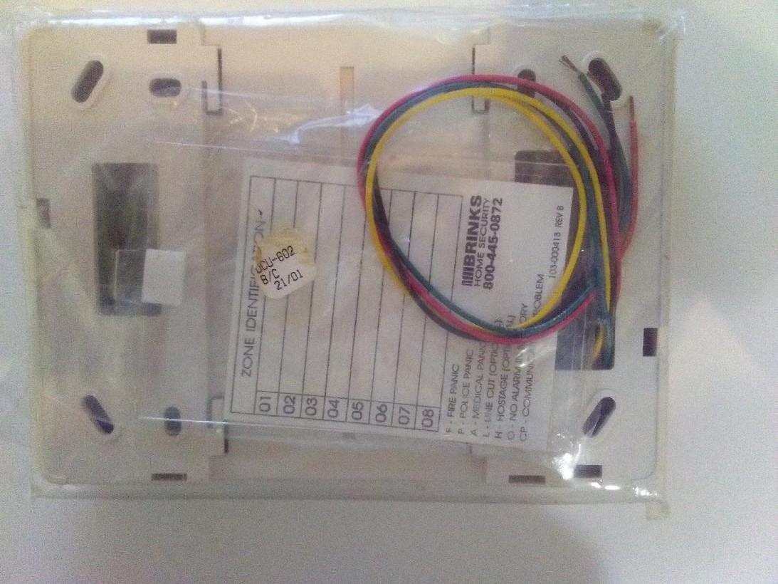 BRINKS SECURITY HOME BHS 2000 KeyPad DCU 602 LCD + control panel