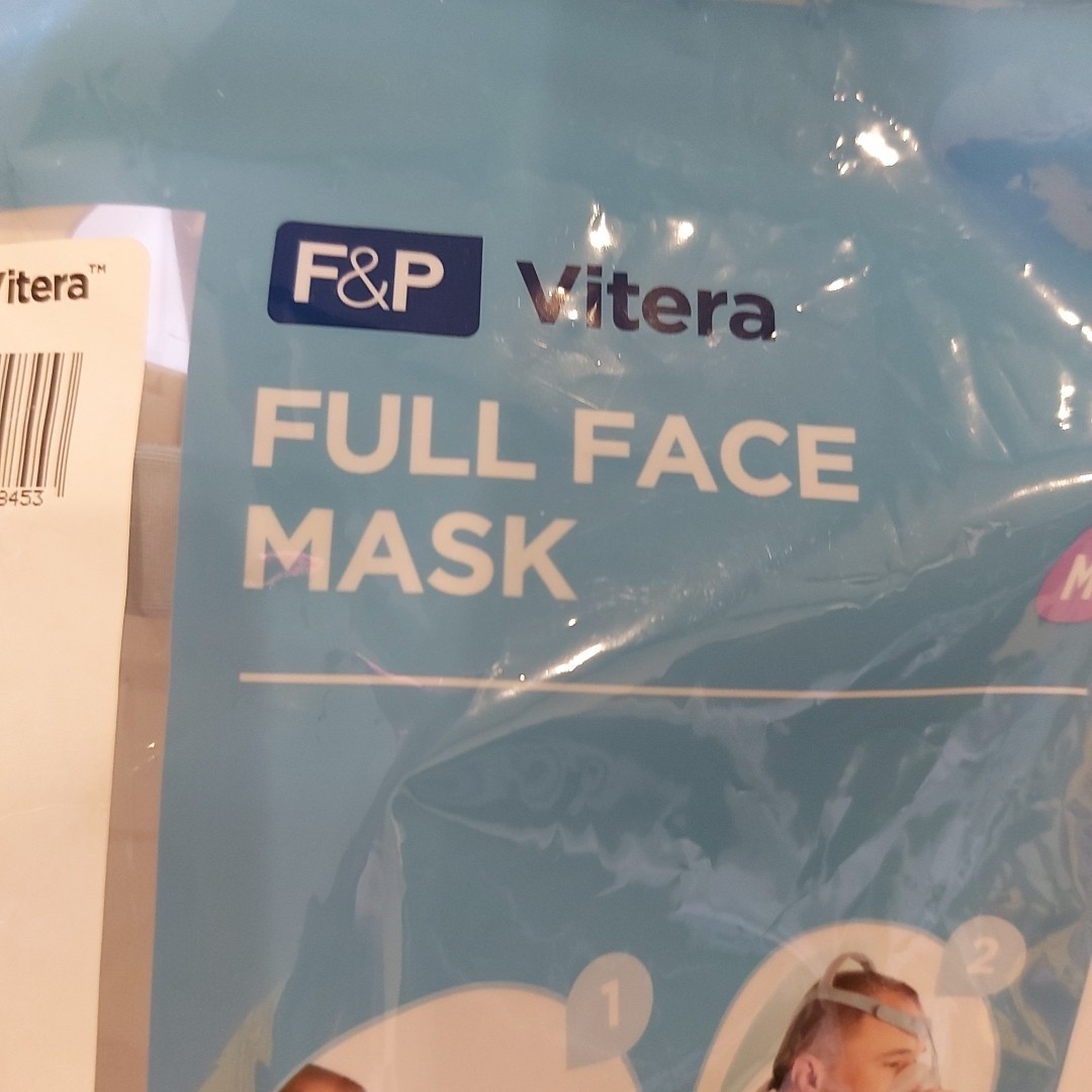 F&P Vitera Fit Pack Full Face with Medium Cushion Adjustable Headgear Sleep Aid