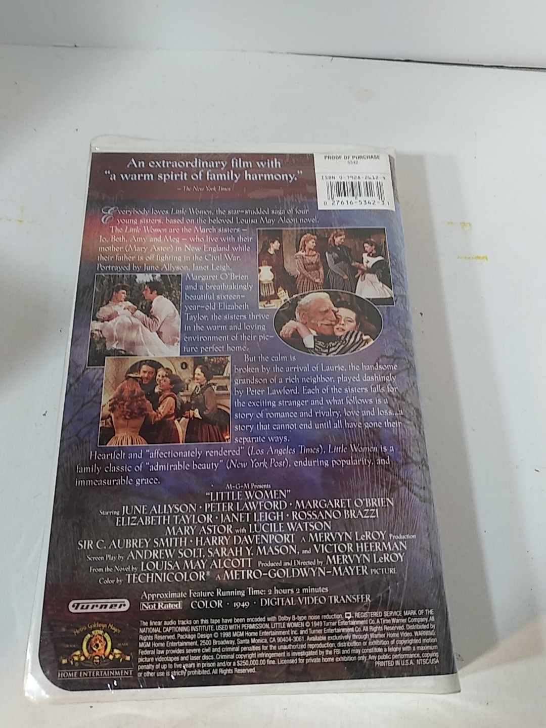 MGM Little Women VHS 1998 Sealed