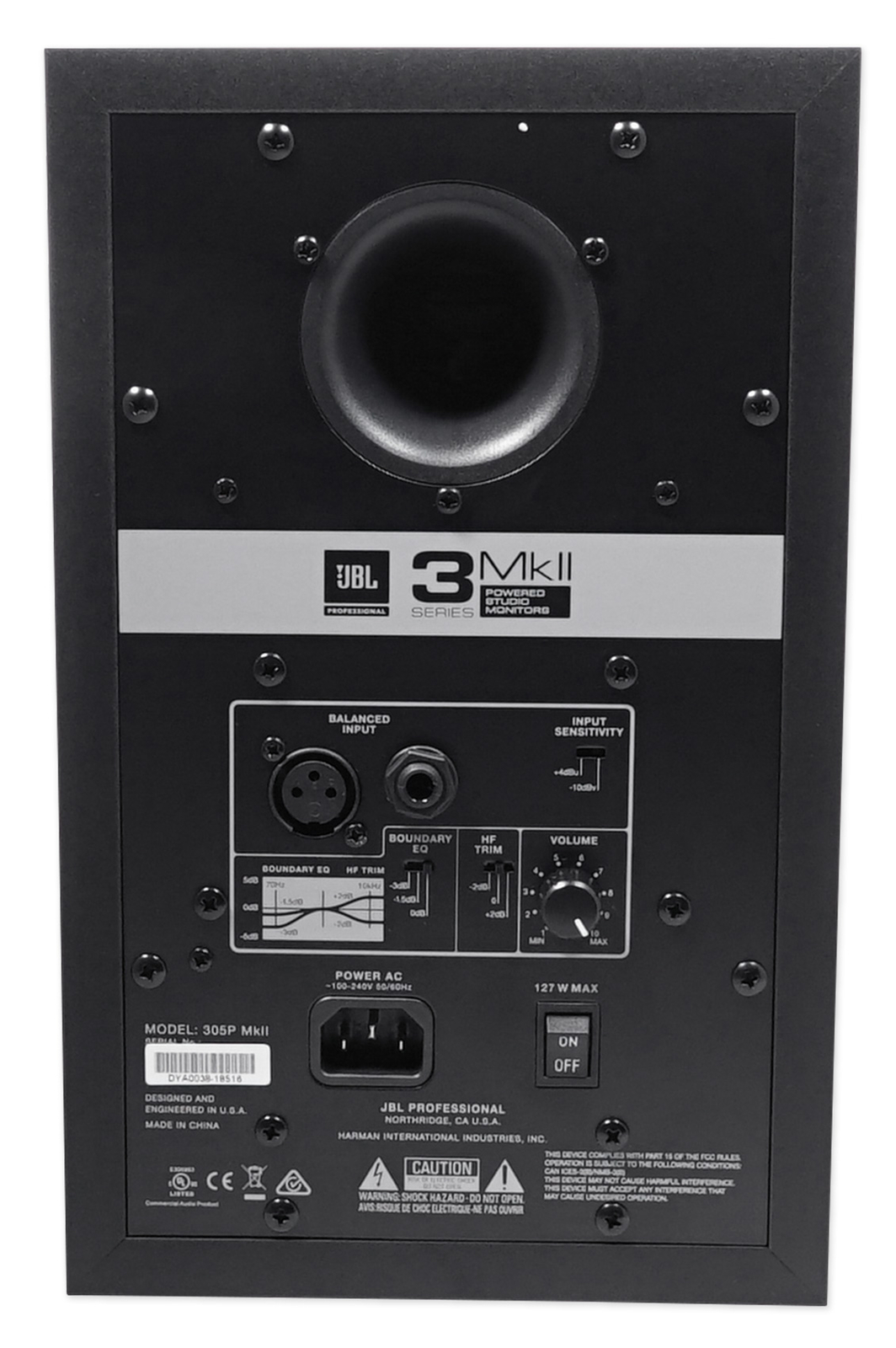 (2) JBL 305P MkII 5" 2-Way Active Powered Studio Reference Monitors Speakers