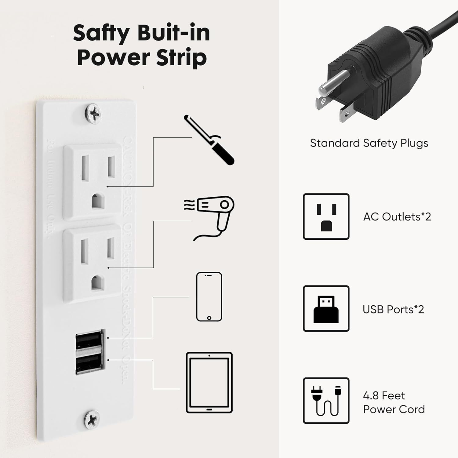 Vanity with Mirror Lights Makeup Vanity Desk Women Girls Bedroom Dressing Table