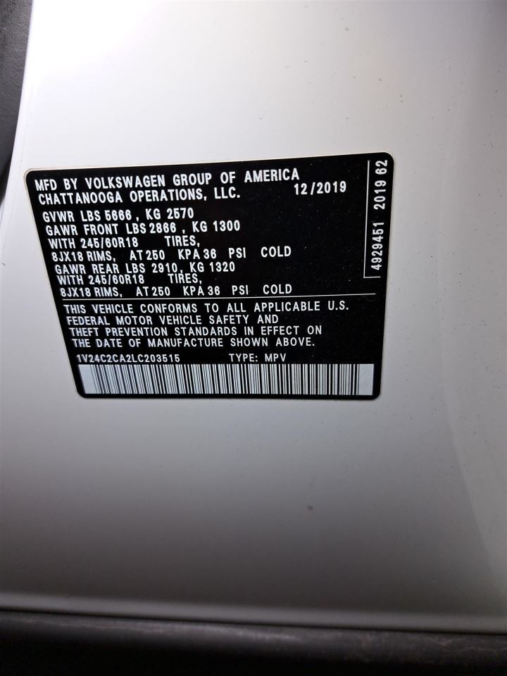 2020 Atlascs Vacuum Pump Sku#4392615