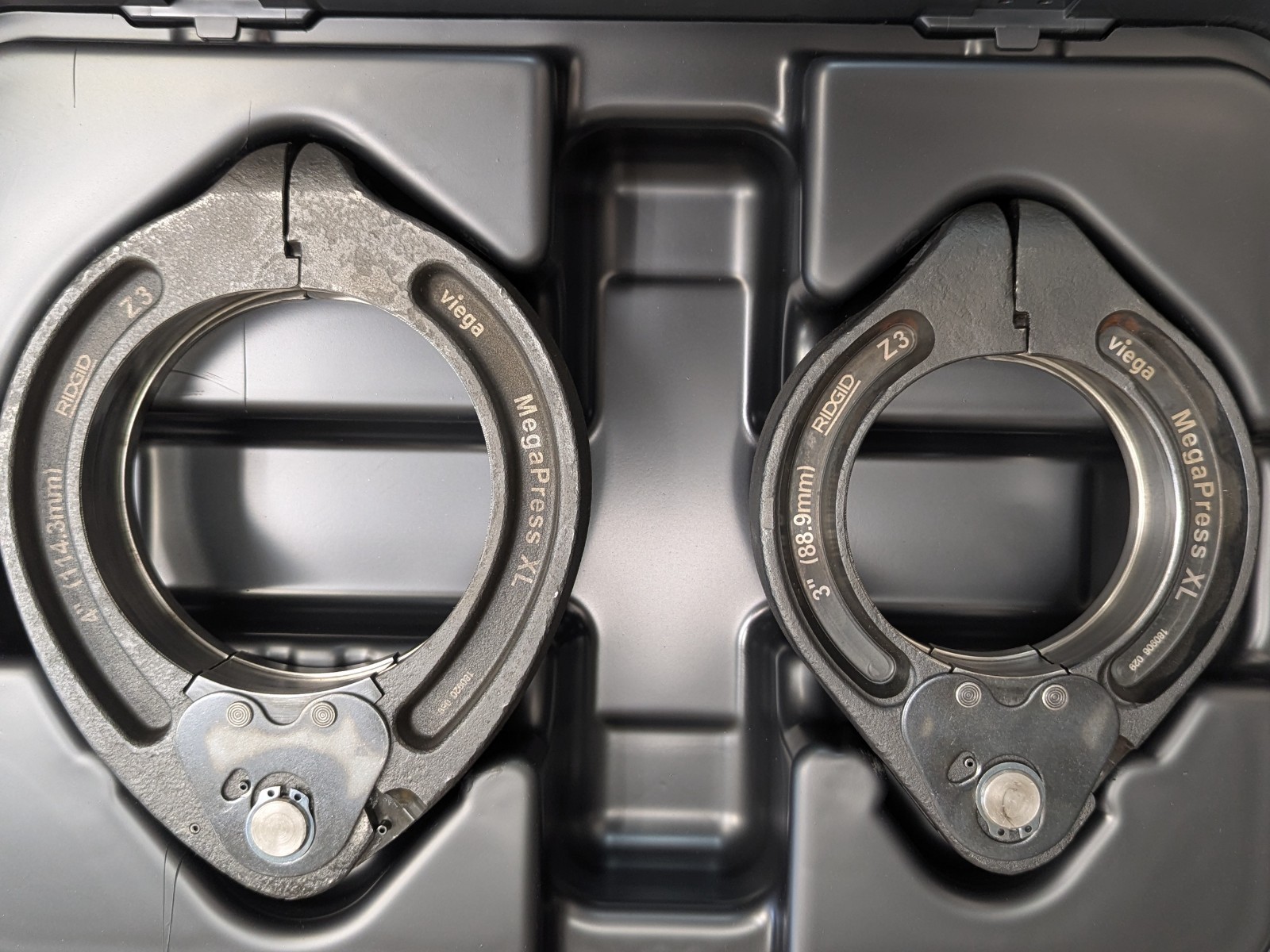 NEW VIEGA RIDGID MegaPress 26201 Ring Set ( 3" & 4") Made in Germany- F. Ship