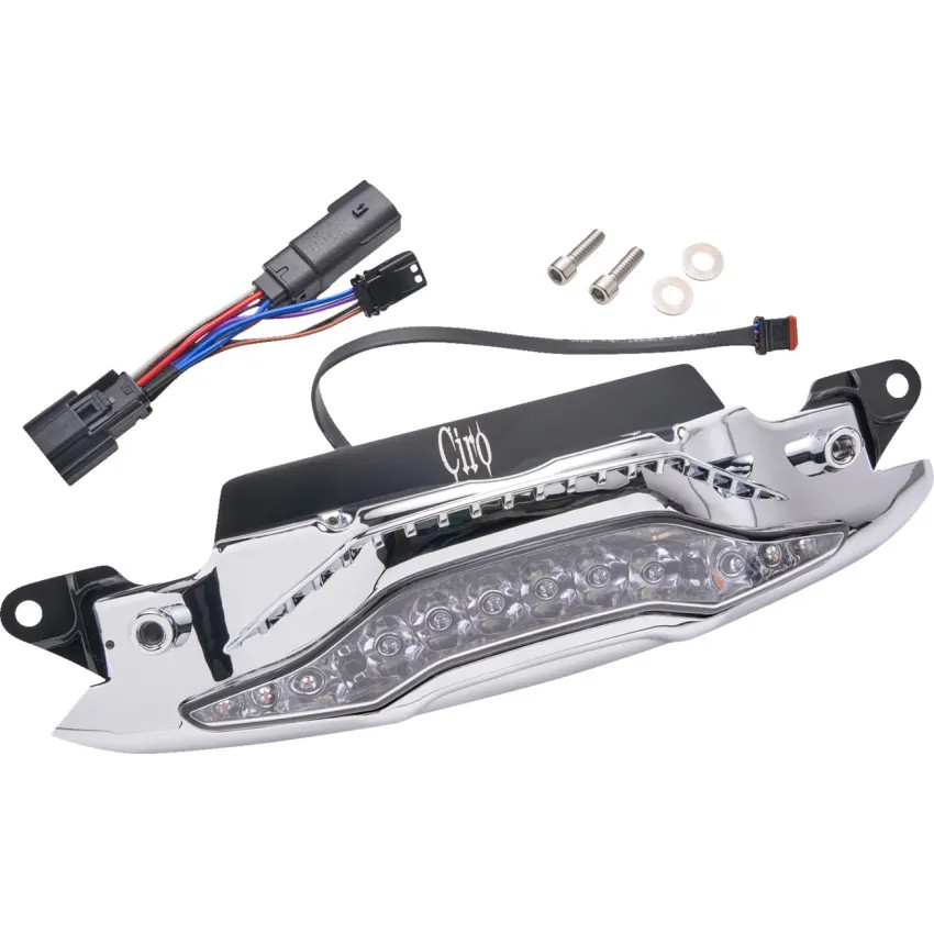 Ciro 45260 Chrome GOAT-E Fairing Light for Harley 24-25 Road Glide Models