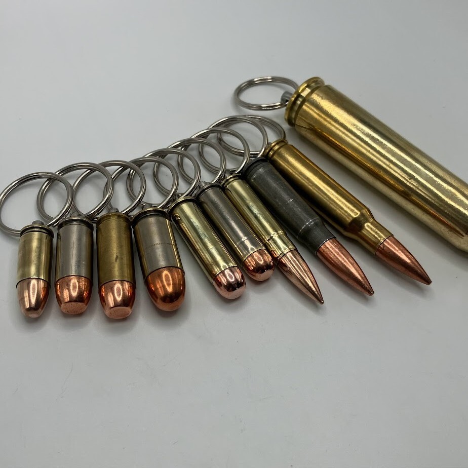 Bullet Key Chain Pin Style, Military, Police, Hunting and Shooting