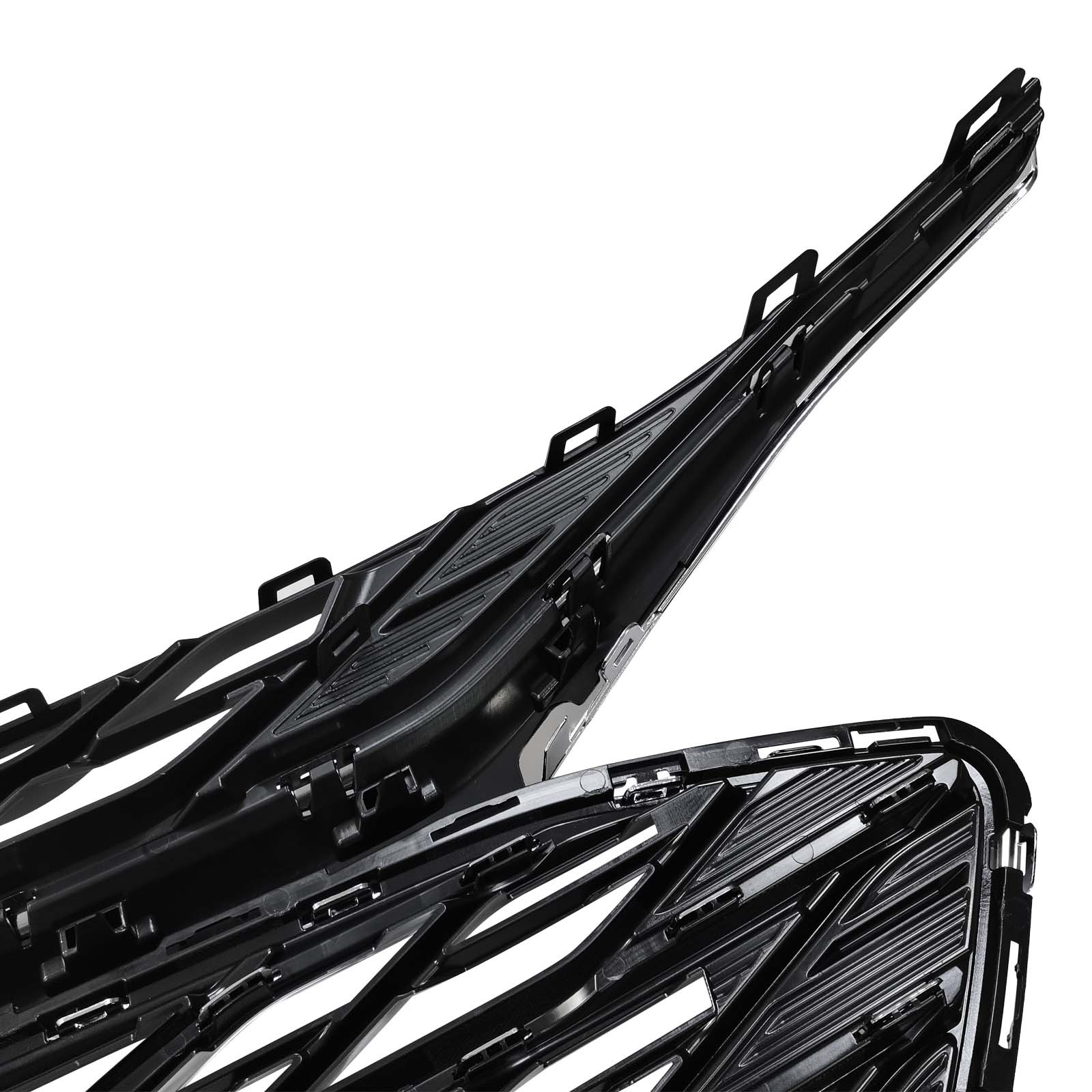 3PCS For 2019-2024 Chevrolet Malibu Chrome Front Upper Lower Grille LSGRCV008B