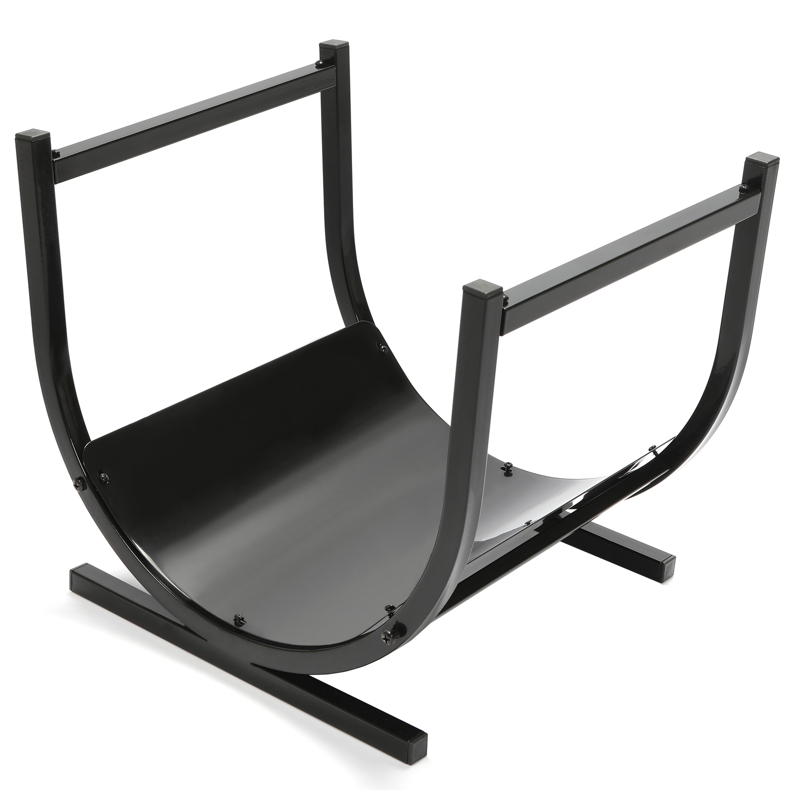 Small Metal Firewood Rack Indoor Log Holder Wood Storage For Fireplace 14''