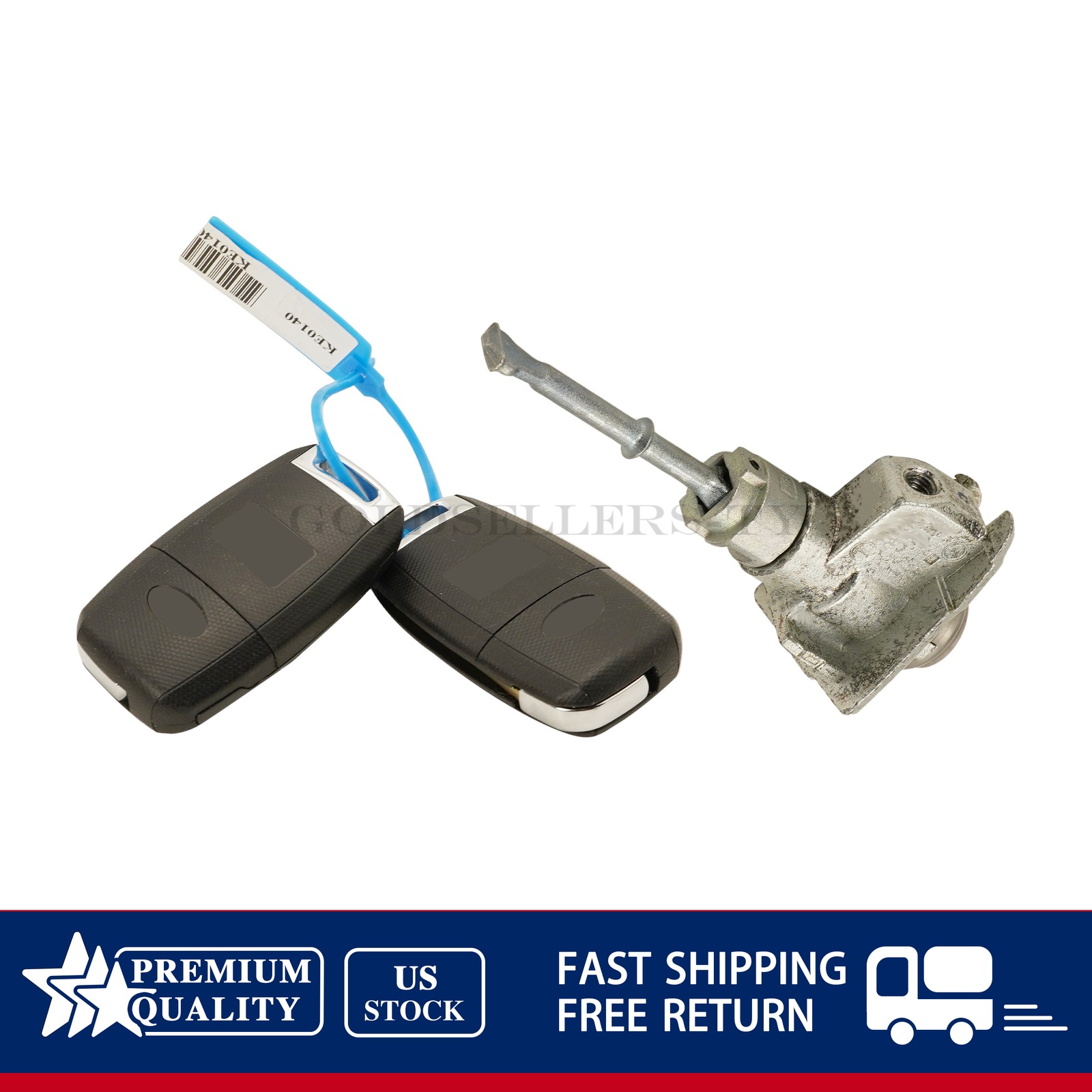 NEW For 2017-2022 Kia Sportage Left Door Lock & Key Cylinder Set 81970-D9A00 US