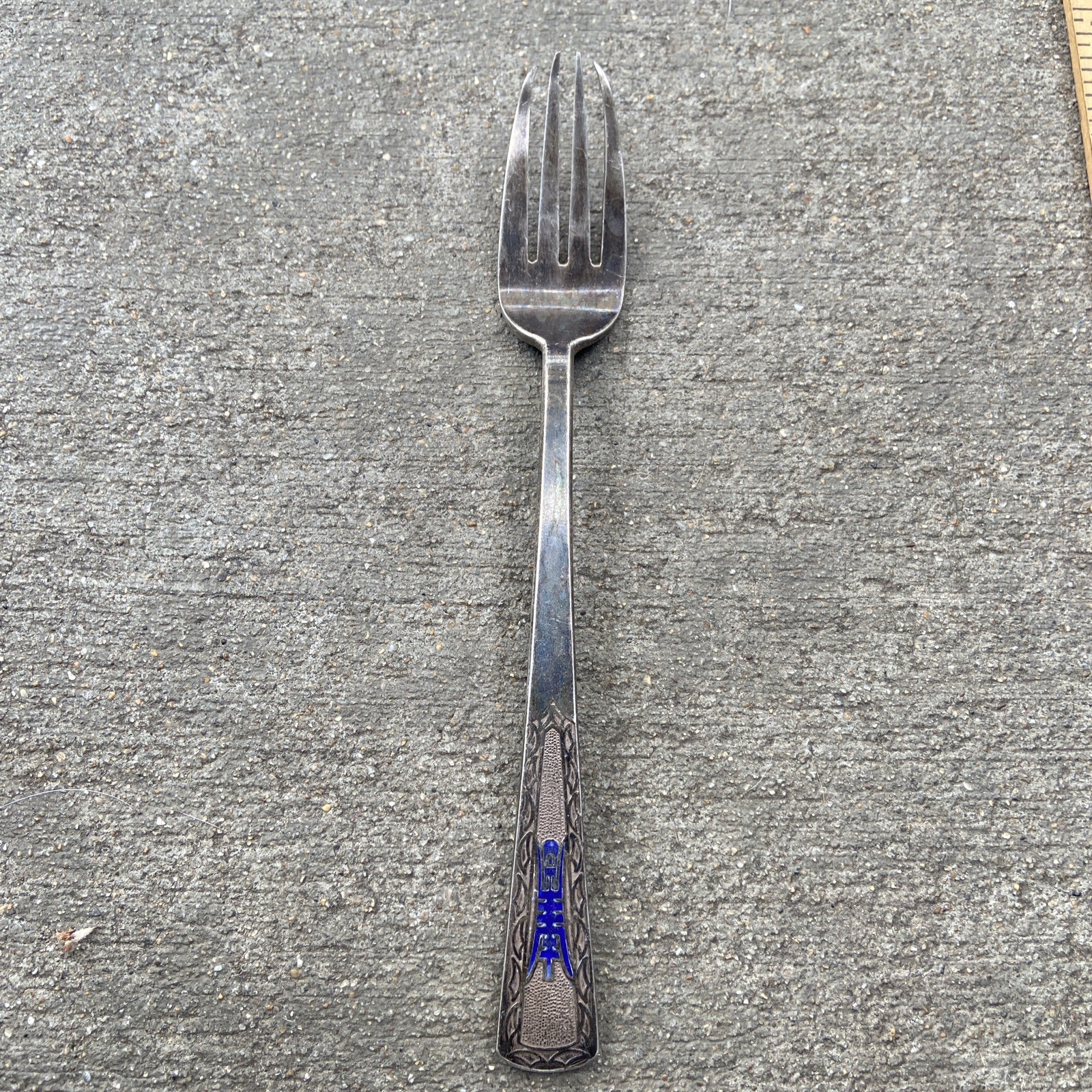 Vintage Korean 70% Sterling Silver Fork