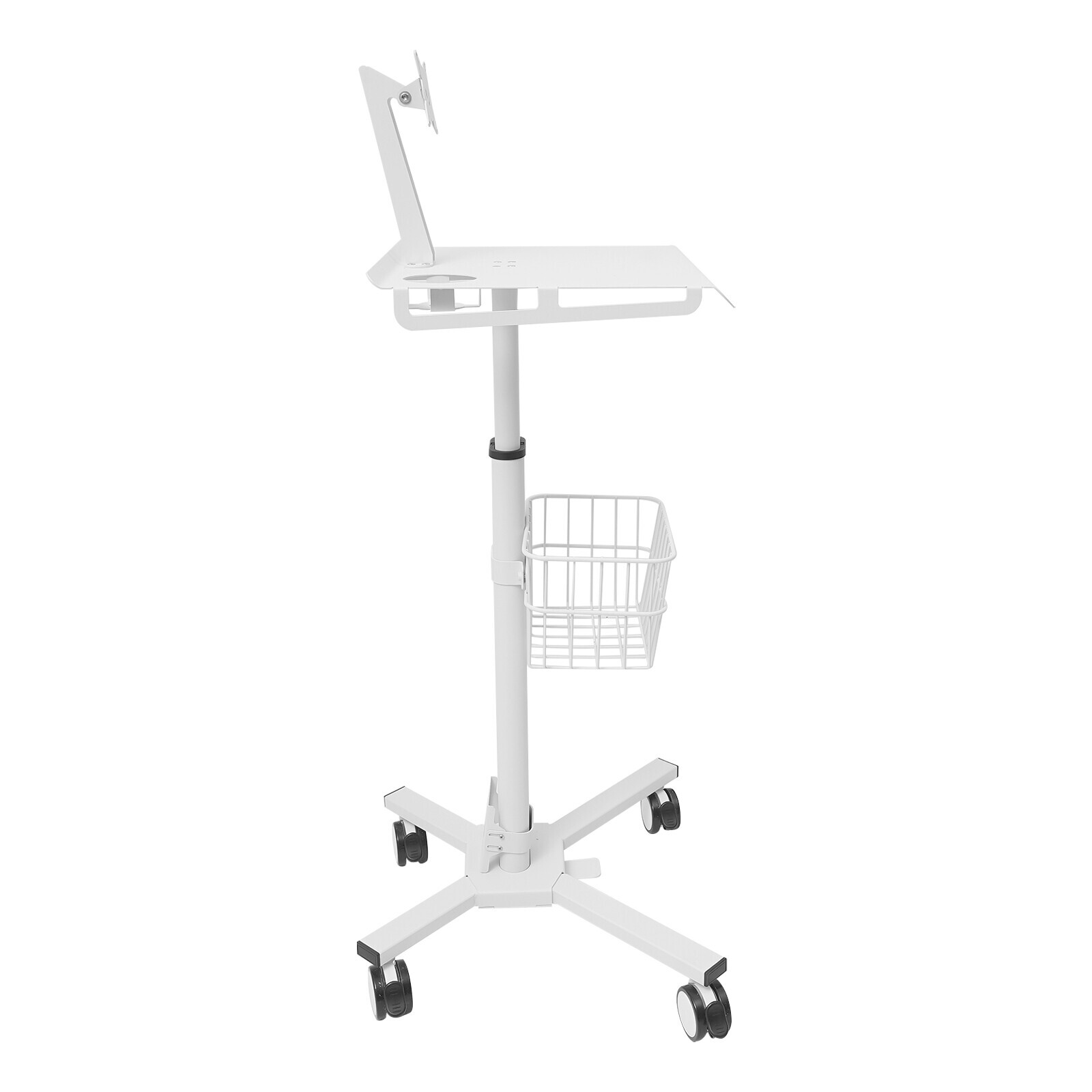 Adjustable Rolling Medical Cart with iPad Holder for Healthcare & Spa