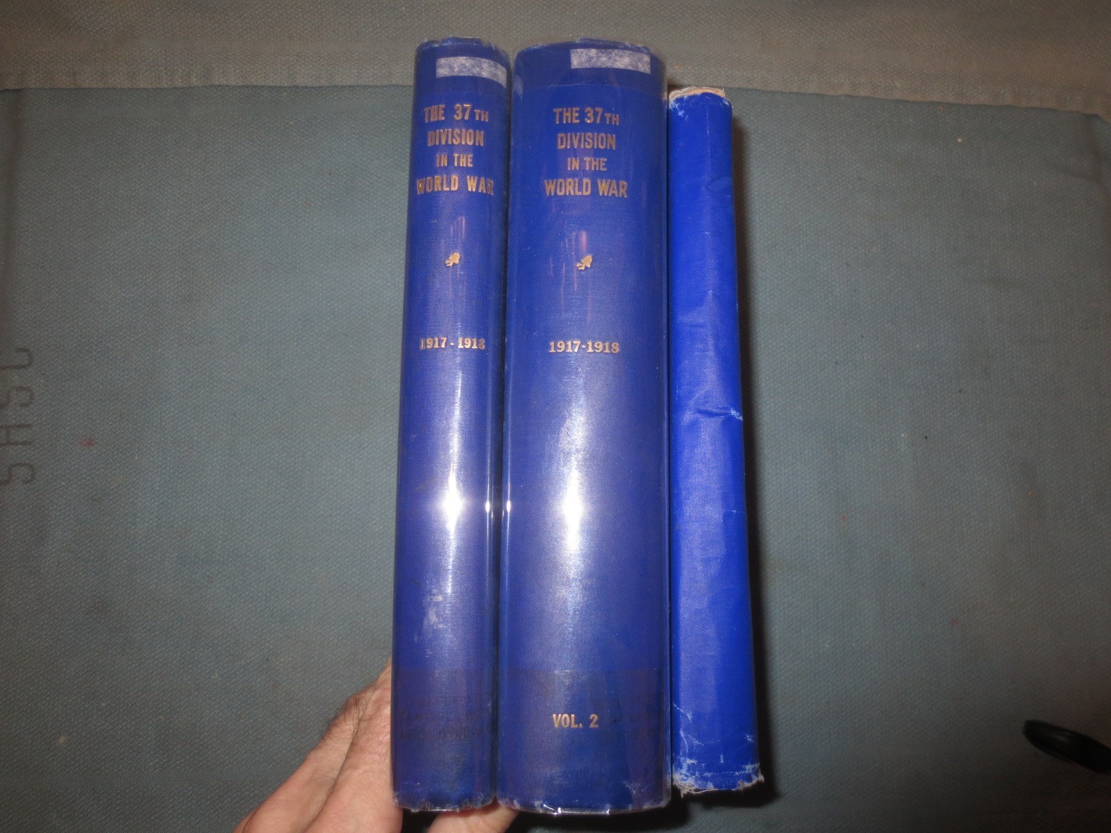 WW1: The 37th Div In The World War 1917-18, WWI Unit History, Vol 1 & 2-w 9 Maps