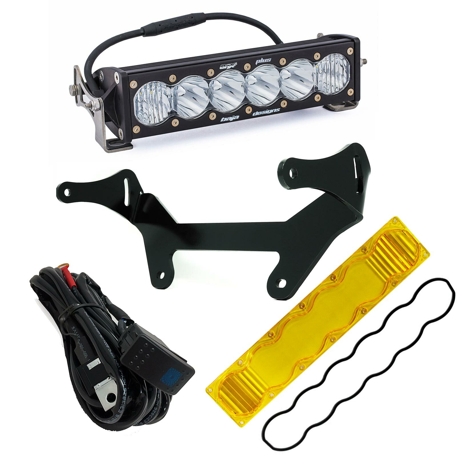 Baja Designs™ OnX6+ 10" LED Shock Mount Kit w/Amber Lens for Can-Am Maverick X3