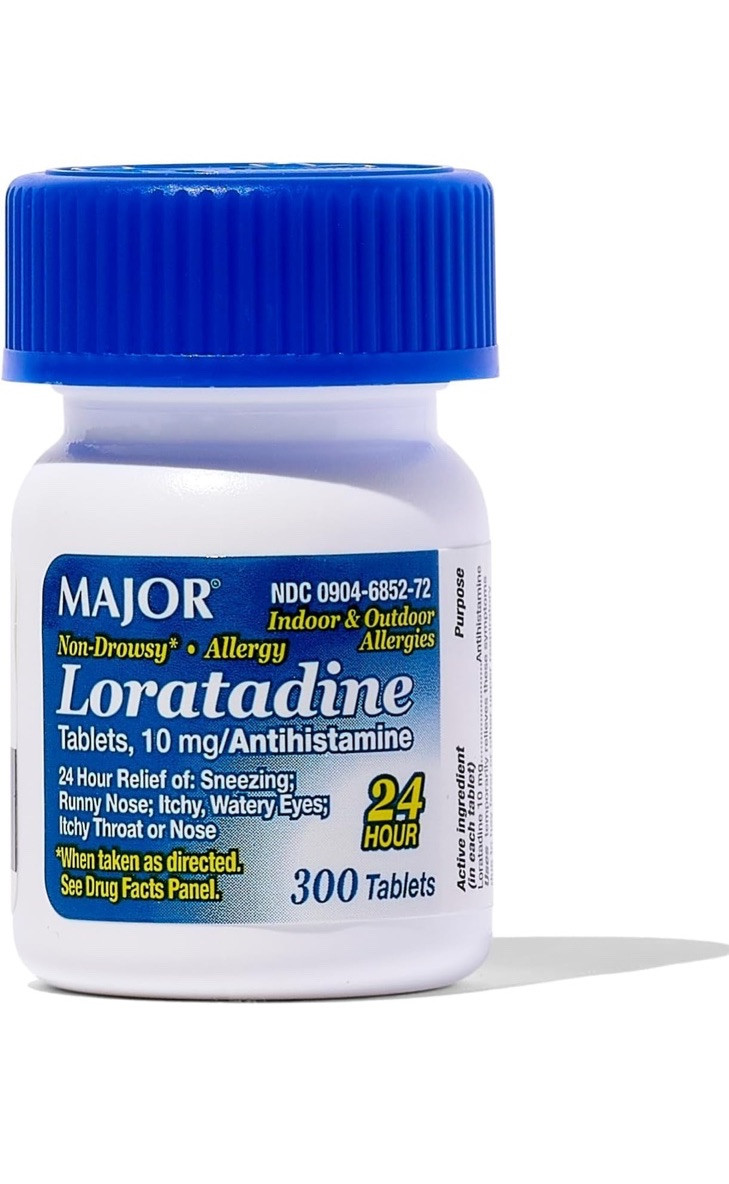 Major Allergy Loratadine 10mg Antihistamine Non-Drowsy Tablets 300 Count
