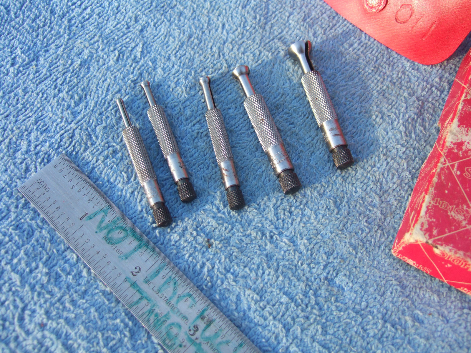 STARRETT No.S830F SMALL HOLE GAGE SET MACHINIST TOOLMAKER INSPECT CLEAN USED 011